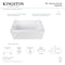 Aqua Eden Alcove Bathtubs, 54 L, 30 W, White, Acrylic VTAP543023L - alternate 4